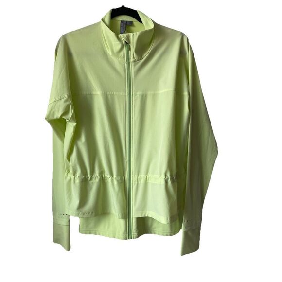 SWEATY BETTY Fast Lane Running JACKET Size Large in Pomelo Green Lightweight NEW - Picture 4 of 5